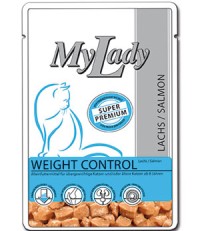 My Lady консервы для кошек для контроля веса с лососем пауч 85 гр. 
